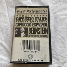 VTG- 1981 Tchaikovsky Capriccio Italien- Bernstein NY Philharmonic Cassette Tape