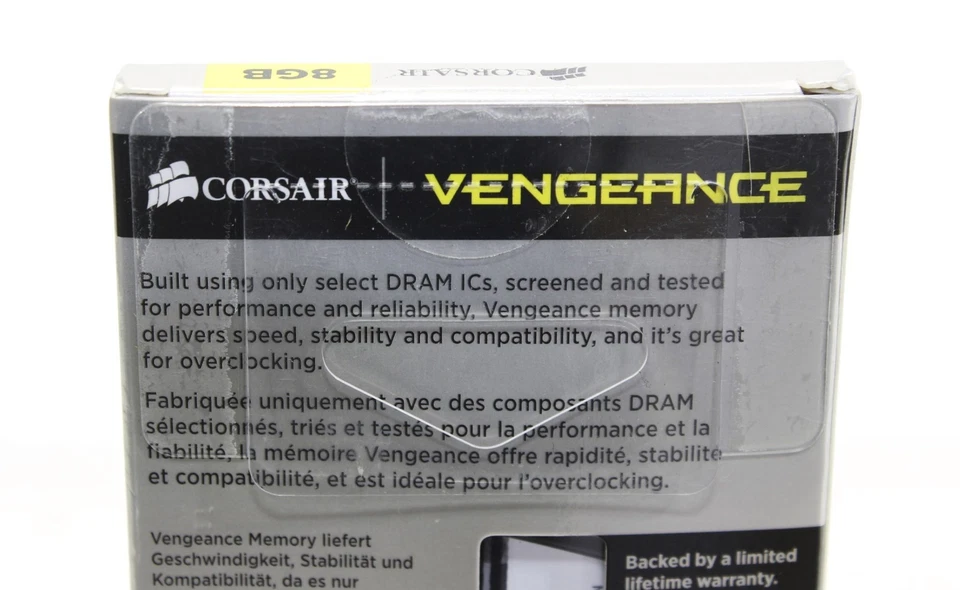 Corsair Vengeance Memory Module 8GB DDR3 SDRAM 1600MHz CMZ8GX3M1A1600C10 - Image 4 of 4
