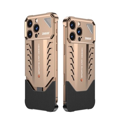 Premium Hard Case für iPhone 17-13 Pro Max - Metall, Stoßsicher, Rahmenslos DE