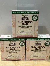 Garnier Whole Blends Shampoo Bar Oat Delicacy 2oz Lot of 3 Fine to Normal Hair