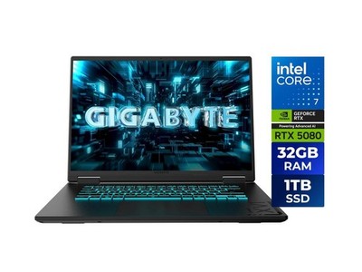 GIGABYTE Gaming A16 PRO 16'' WQXGA IPS Intel Core 7 240H  32GB 1TB RTX 5080 W11H