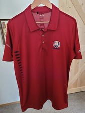 Adidas CLIMACOOL Ryder Cup Medinah 2012 PGA mens polo golf shirt LARGE Formotion