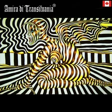 painting pop art modern contemporary decorative home decor scream dragon women 