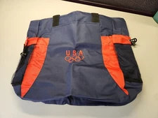 USA Olympics Backpack Gym Bag Sack Drawstring Blue/Red
