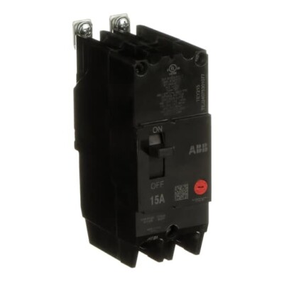 GE ABB TEY215 Circuit Breaker | 15AMP, 2-Poles, 480Y/277 VAC