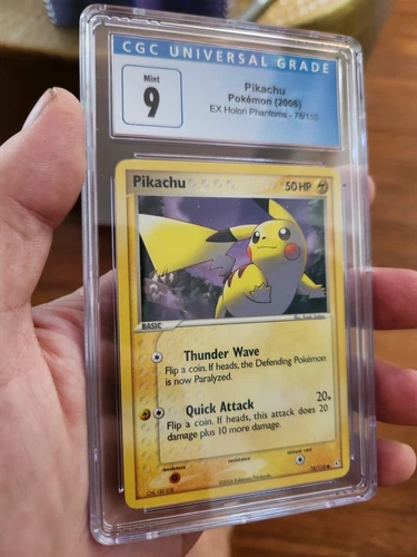 Pokemon Pikachu 2006 EX Holon Phantoms 78/110 CGC 9 MINT Graded Card