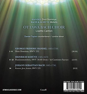 Händel: Dixit Dominus/Bach & Schütz: Motetten von Georg Friedrich Händel [CD]