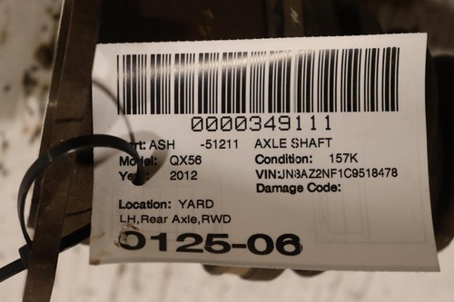 2011-2013 INFINITI QX56 QX80 AWD REAR LEFT SIDE AXLE SHAFT CV U JOINT OEM - Picture 6 of 6