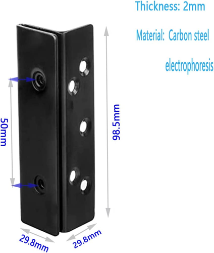 Bed Frame Bed Post Double Hook Slot Hardware Attachment Bracket for Wooden Bed-S - Picture 3 of 7
