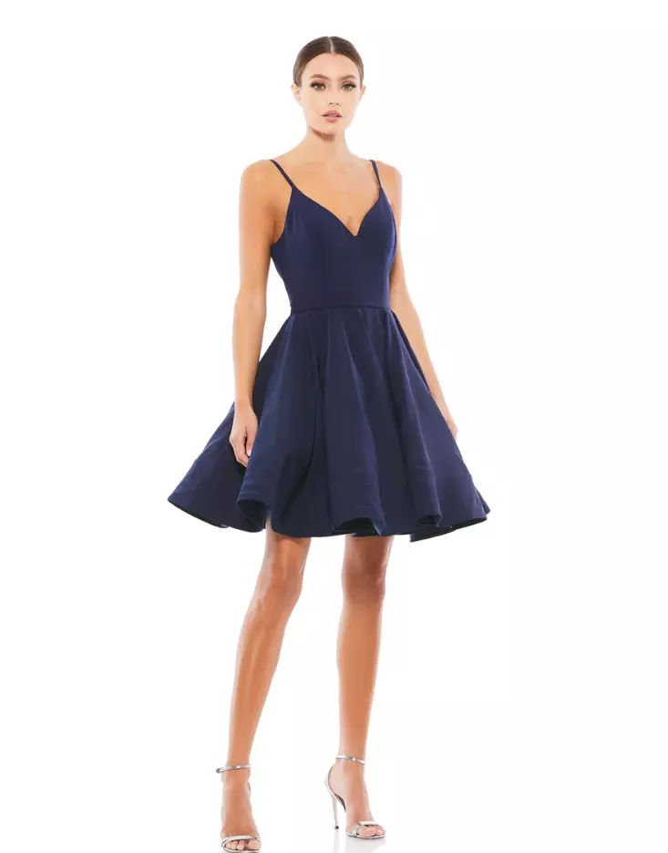 Navy low back best sale dress