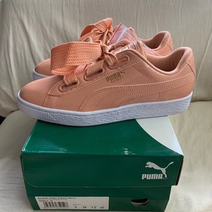 puma basket heart patent pink