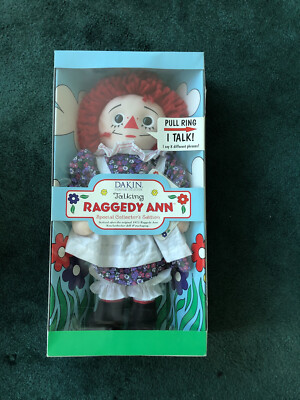 Talking Raggedy Ann トーキングラギディアン 2000 Dakin Signature Collection Talking Raggedy Andy & Ann
