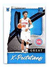 2020-21 Donruss Basketball #19 Saddiq Bey Great X-Pectations Detroit Pistons
