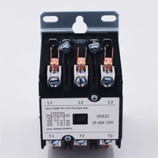 CONTACTOR Definite Purpose 40A 3Pole 120V AC coil FLA Air Conditioning CONTACTOR