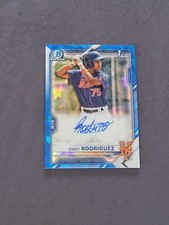 2021 Bowman Chrome Sapphire Endy Rodriguez 1st Prospect Auto Autograph #BSPA-ERO