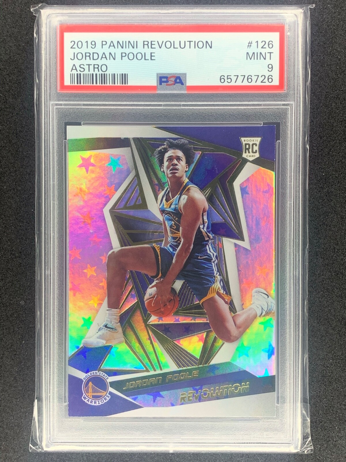 2019-20 Panini Revolution Jordan Poole Astro PSA 9 Rookie