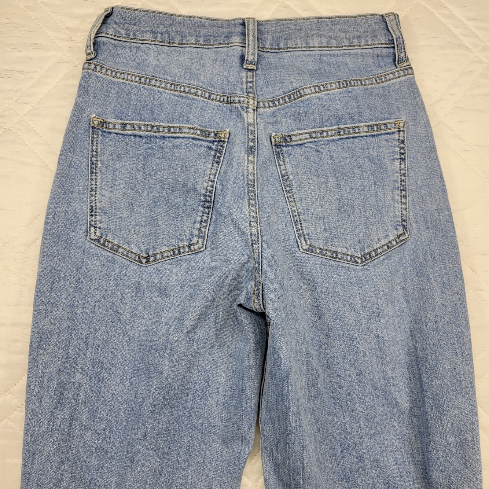 Universal Thread distressed button fly blue jeans… - image 6