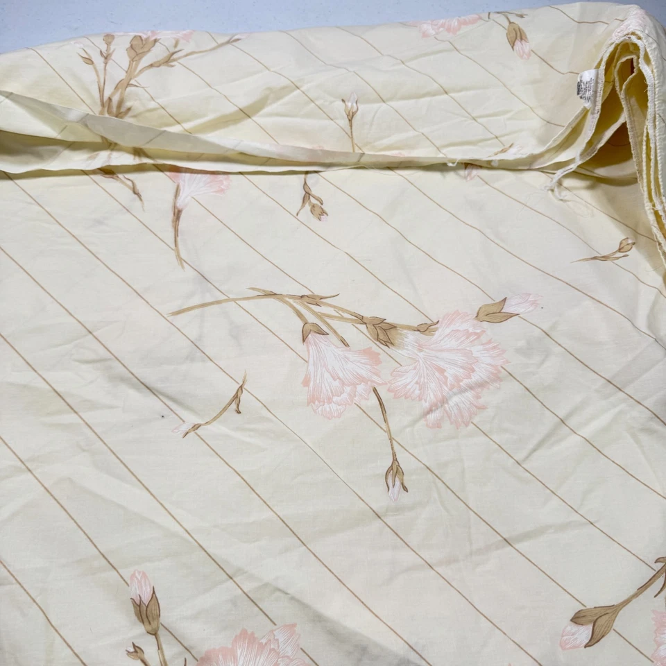 Sábana bajera vintage dan river queen rosa beige floral mezcla algodón y2k años 90 80 Foto 2 de 4