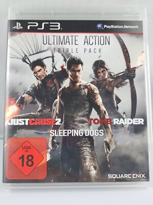 PS3 Ultimate Action Triple Pack Sony Playstation PS 3 mit Anleitung GETESTET