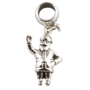Babbo Natale Karate.Babbo Natale Sterling Argento Ciondolo Trasportatore Perlina Babbo Natale Ebay