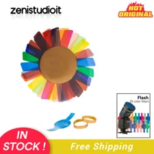 US Round Head Camera Flash Speedlite 20PCS Color Filters For Godox AD100Pro V1