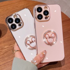 For Samsung Galaxy S23 S22 S21 S20 S10 Note20 Luxury Diamond Ring Stand Case