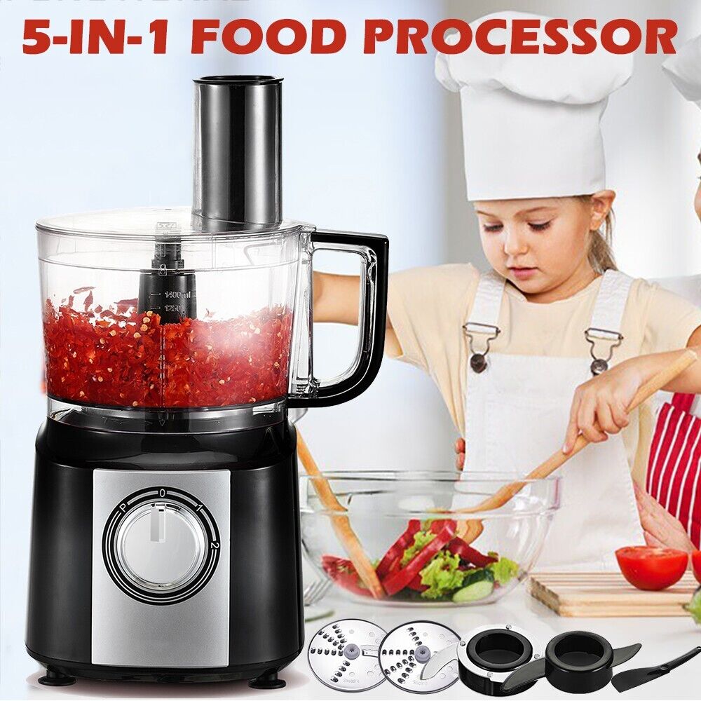 5 in 1 Food Processor Chopper Mixer Electric Large Blender Juicer 10 Cup55