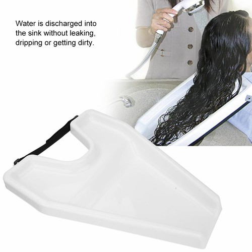 Portable Hair Shampoo Backwash Washing Tray for Home Salon Sink Rinse Tray White - Picture 4 of 11