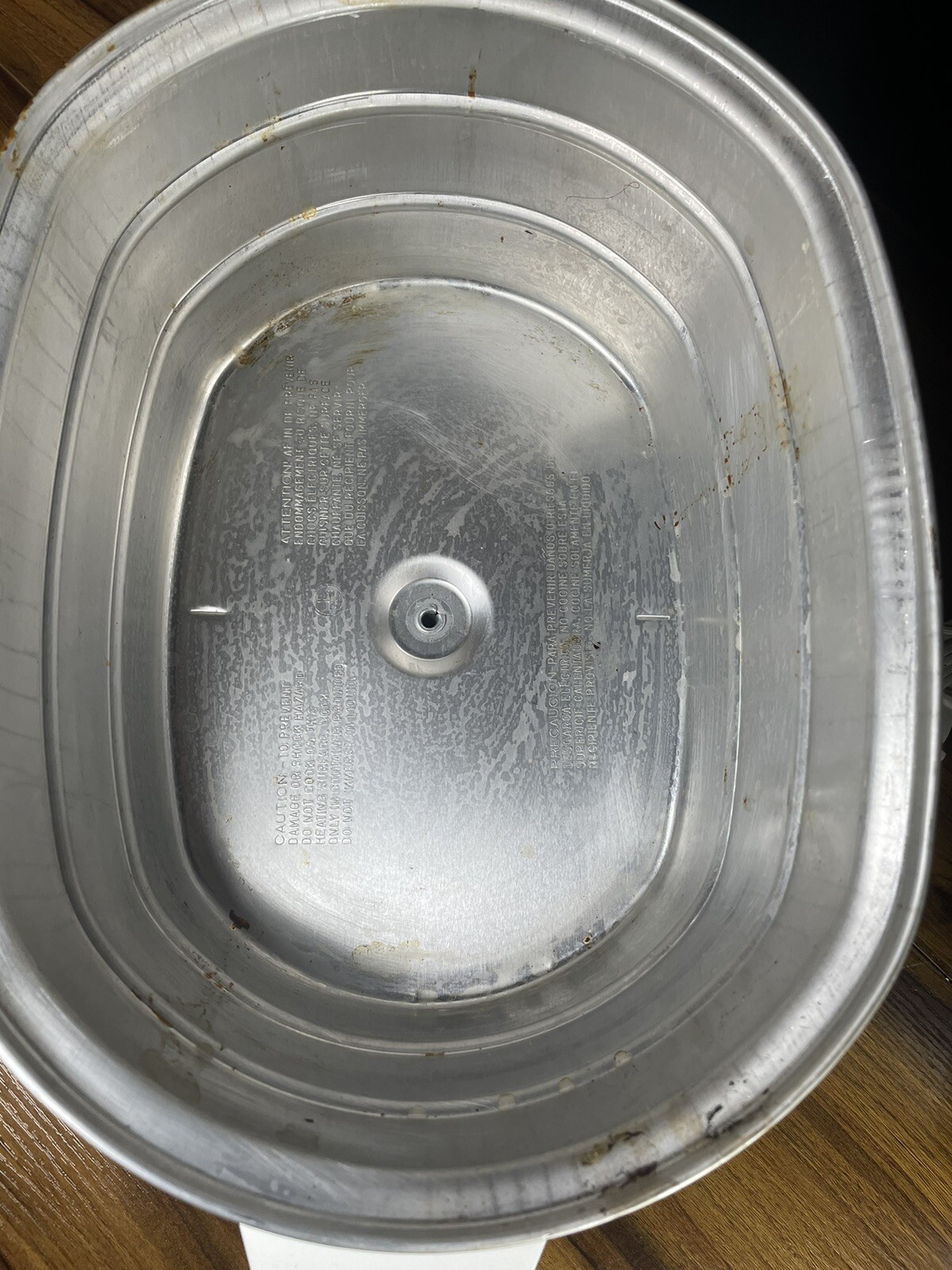 Vintage RIVAL Crock Pot Slow Cooker 6 QT Oval Buffet Ivy Grapes White