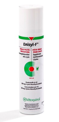 2x ENISYL F   100ml Pumpflasche mit L-Lysin f. Katzen-Herpes Virus(237,50 /1l)