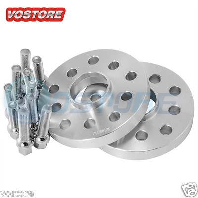 (2) 25mm Hubcentric Wheel Spacers Adapters 5x100 / 5x112 for VW Audi 57.1mm Bore