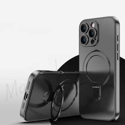 Magsafe Hülle für iPhone 16 Pro Max Plus 15 14 13 12 11 Ring Stand Schutz Case