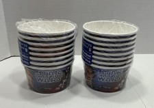 DesignWare Star Wars The Force Awakens 8.5 Oz Treat Cups Set of 8 Lot Of 2 Packs