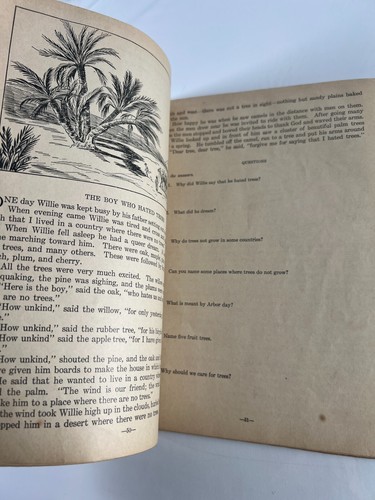 Fourth Grade Seat Work for Silent Reading 1928 Softcover Book Webster Publishing - Picture 10 of 10