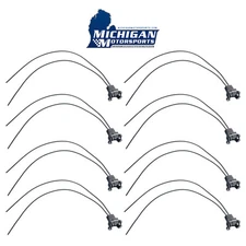 QTY 8 Fuel Injector OBD1 Connector Plug EV1 Pigtail Wiring Clip TPI LT1 LS1 RC 