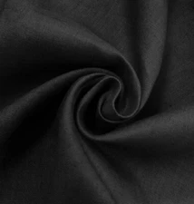 Black linen fabric 56” Width Sold By The Yard
