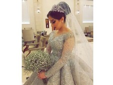 Veil Rhinestones long cathedral bride veil crystals veil ivory or white