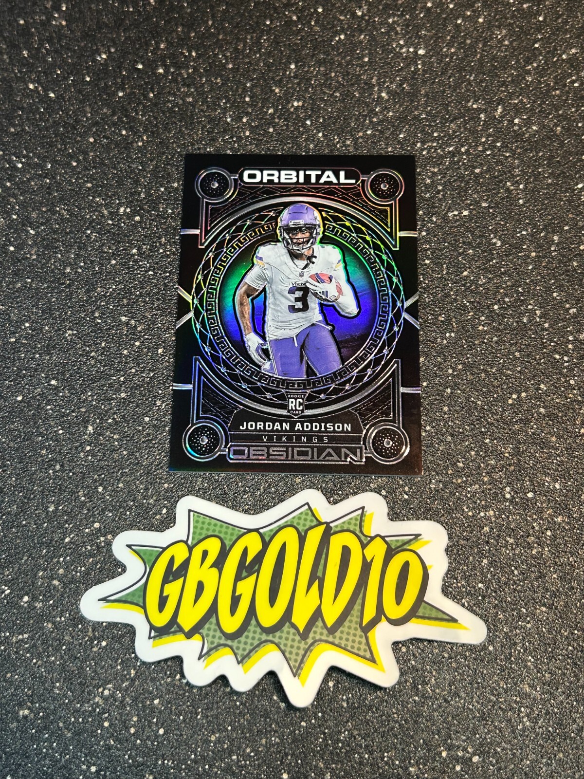 2023 Panini Obsidian - Orbital #15 Jordan Addison /135 (RC)