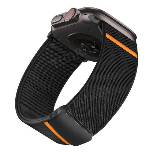 Replacement Strap For Apple Watch 10 9 8 7 6-1 SE Ultra 2 1 Nylon Bracelet Band - Picture 4 of 27