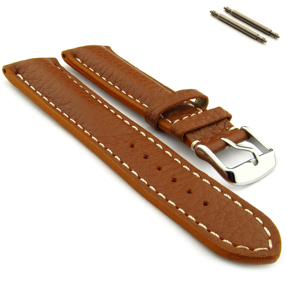 Men's Padded Genuine Leather Watch Strap Band 18 20 22 24 Freiburg VIP