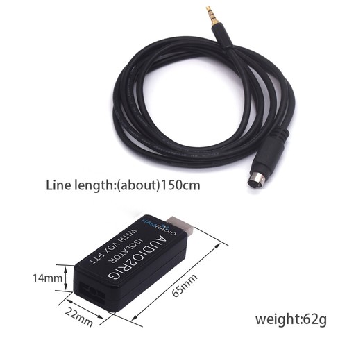 Digital Modes Interface Pour Amateur Radio With Built-in Audio Codec Vox PTT KIT - Afbeelding 4 van 12