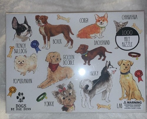 NEU Hunde von Rae Dunn 1000-teiliges Puzzle von Magenta Neu im Karton versiegelt 27 "x 20" - Bild 5 von 8