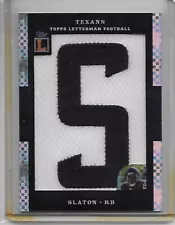 2008 Topps Letterman Patches "S" Autograph X-Fractors #APSS Steve Slaton 2/3