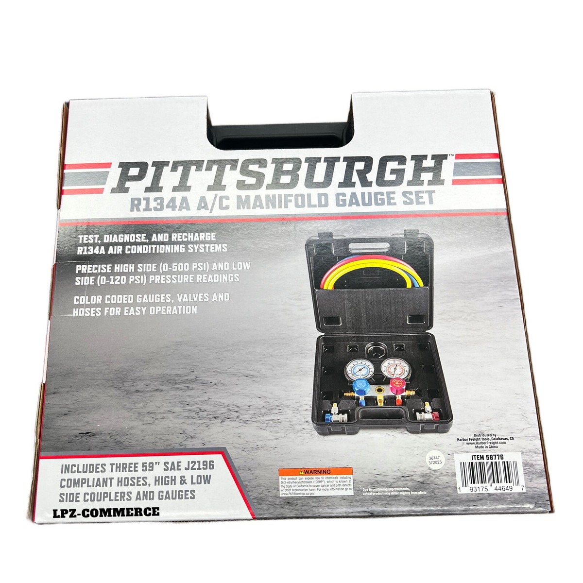 PITTSBURGH R134A A/C Manifold Gauge Set - Model # 58776 | eBay