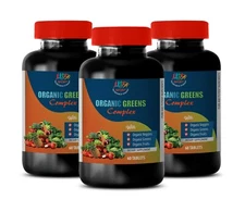 gut health supplement - ORGANIC GREENS COMPLEX - natural detox formula 3B