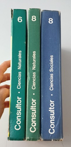 LOTE 3 LIBROS CONSULTOR CIENCIAS NATURALES SOCIALES 6°/8° EGB Santillana 1972/74 - Imagen 2 de 24