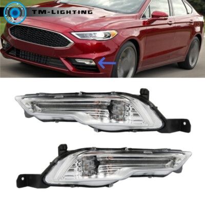 Pair LED Fog Light Lamps Assembly For 2017-2018 Ford Fusion/2018-2019 Explorer