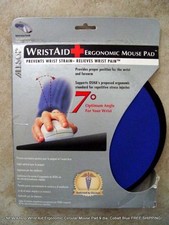 NEW Allsop Wrist Aid Ergonomic Circular Mouse Pad 9 dia. Blue FREE SHIPPING