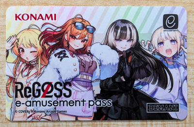 SHIPS FROM USA NEW Konami e-AMUSEMENT PASS Card hololive ReGLOSS