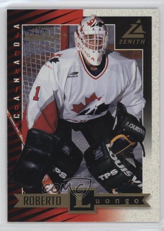 1997-98 Pinnacle Zenith Canada Junior Roberto Luongo #97 Rookie RC HOF 7ez